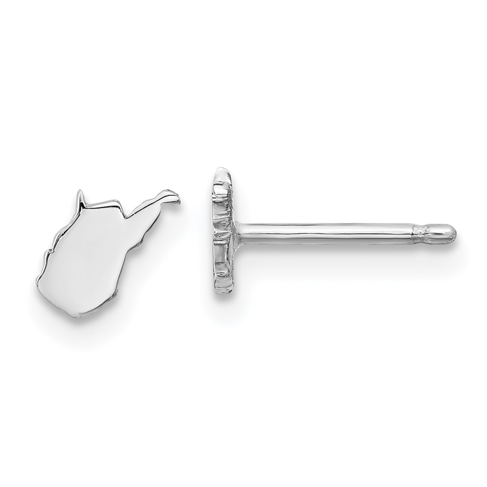 14KW West Virginia State Earrings (XNE50W-WV)