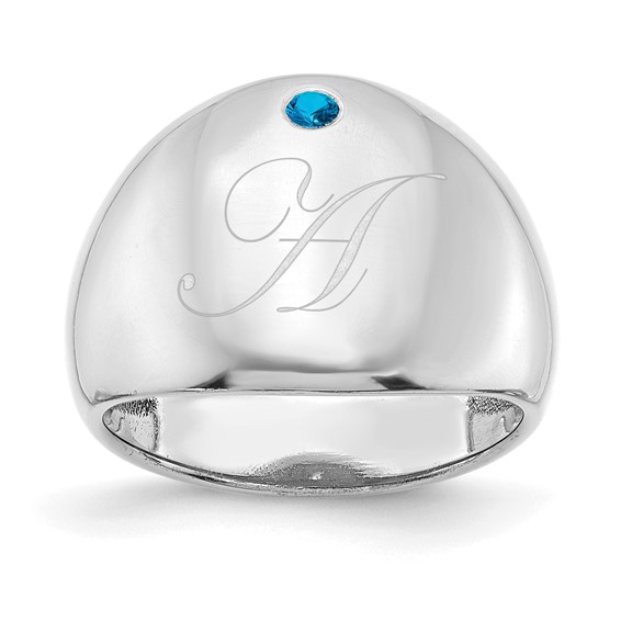 Birthstone Personalized Cigar Rings