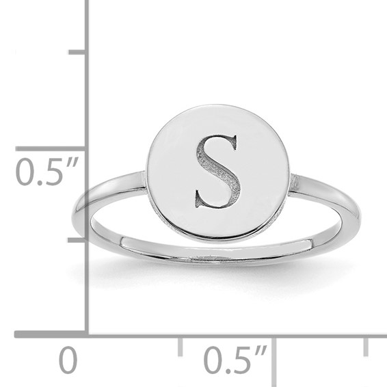 Initial Circle Signet Rings 