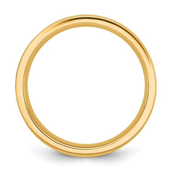 14k Yellow Gold Name and Birth Flower Ring