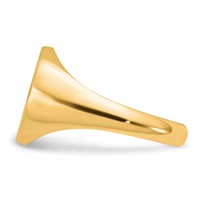 Sterling Silver Gold-plated Ring with Epoxy Monogram view 3