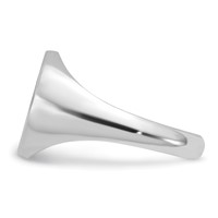 14K White Gold with Epoxy Monogram Ring view 3