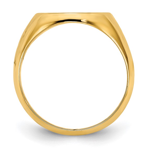 Heavy Signet Ring with Contrasting Monogram