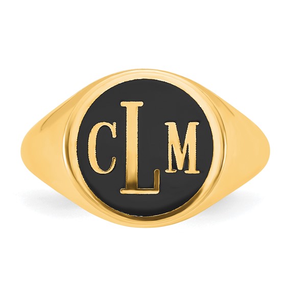 Monogram Signet Ring