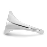Sterling Silver Rhodium-plated Ring with Epoxy Monogram view 5