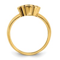 14K Yellow Gold Monogram Ring view 2