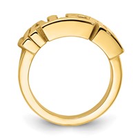 Sterling Gold-plated Cut-out Name Ring view 2