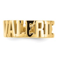 Sterling Gold-plated Cut-out Name Ring view 5