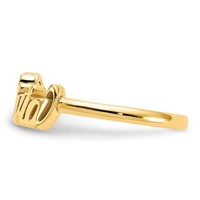 14K Yellow Gold Name Plate Ring view 3