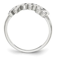 14K White Gold Name Plate Ring view 2