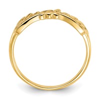 Sterling Silver Gold-plated Name Plate Ring view 2