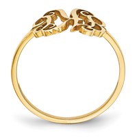 Sterling Silver Gold-plated Monogram Ring view 2