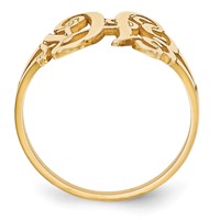 14K Yellow Gold Monogram Ring view 2