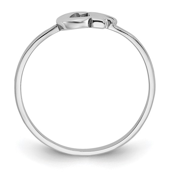 Laser Polished 2-Initial Ring