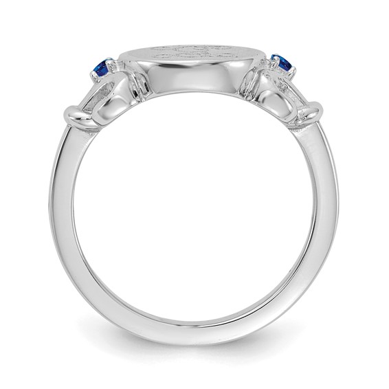 Engraved Birthstone Ring