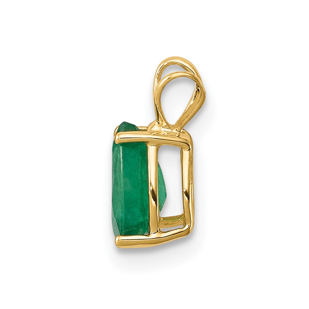 14k 7x5mm Pear Emerald Pendant (XP1010E)