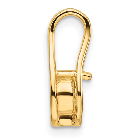 14k Holds 4.7mm Stone Teardrop-Shape Slide Mounting Fits up to 3mm Regular/6mm Fancy or Reversible Omega