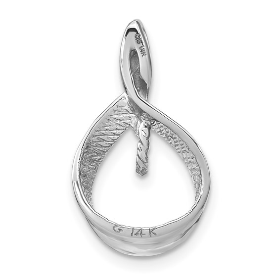 14k White Gold Pearl Pendant Mounting