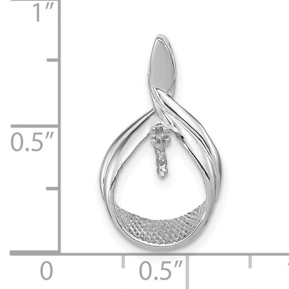 14k White Gold Pearl Pendant Mounting