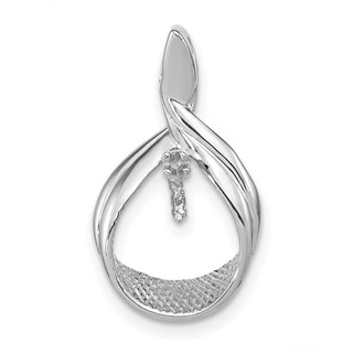 14k White Gold Pearl Pendant Mounting