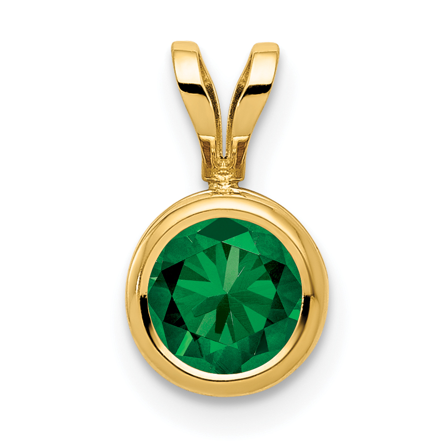 14k 6mm Mount St. Helens bezel pendant (XP301MS)