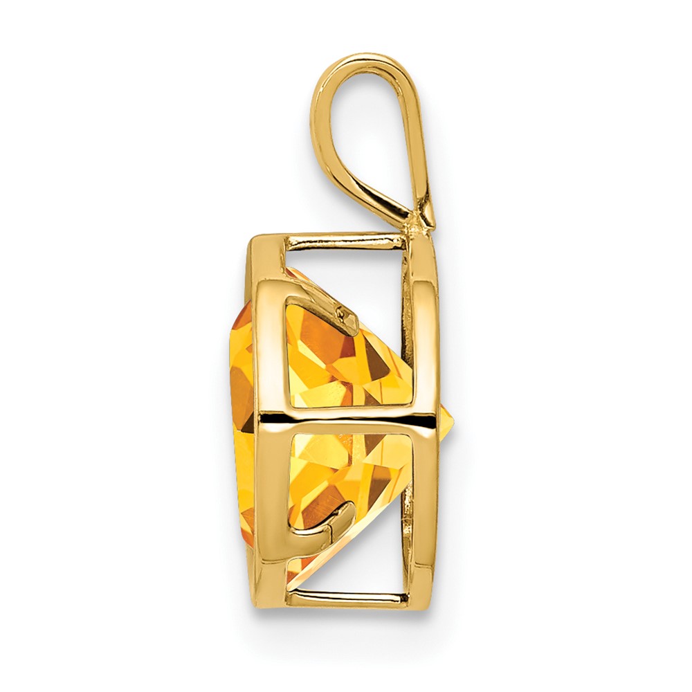 14k Citrine bezel pendant (XP303CI)