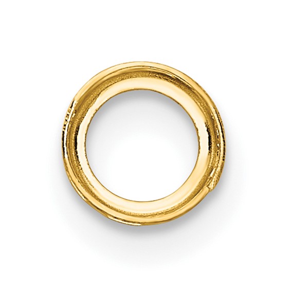 14k 5mm Round Stone Bezel Pendant Mounting