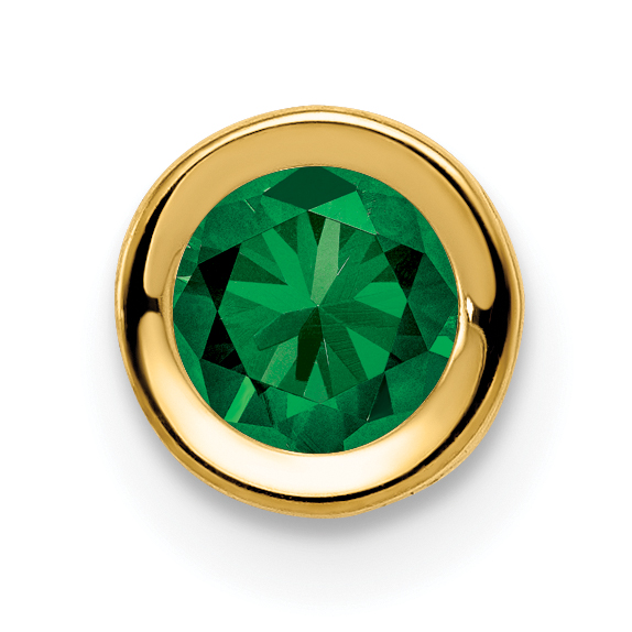 14k 5mm Mount St. Helens bezel pendant (XP320MS)