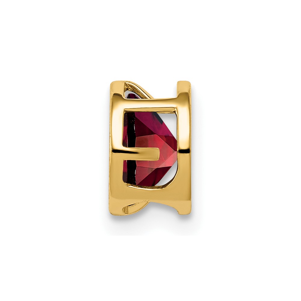 14k 6mm Garnet bezel pendant (XP321GA)