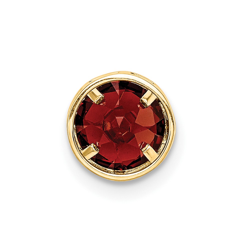 14k 6mm Garnet bezel pendant (XP321GA)
