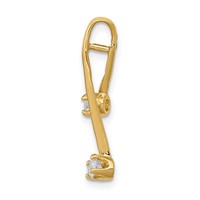14K Yellow Gold Complete 2-3.0mm Two-stone VS Diamond Chain Slide view 2