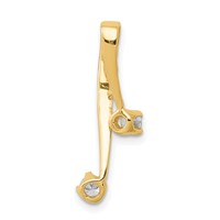 14K Yellow Gold Complete 2-3.0mm Two-stone VS Diamond Chain Slide view 3