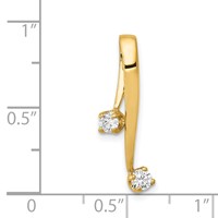 14K Yellow Gold Complete 2-3.0mm Two-stone VS Diamond Chain Slide view 4