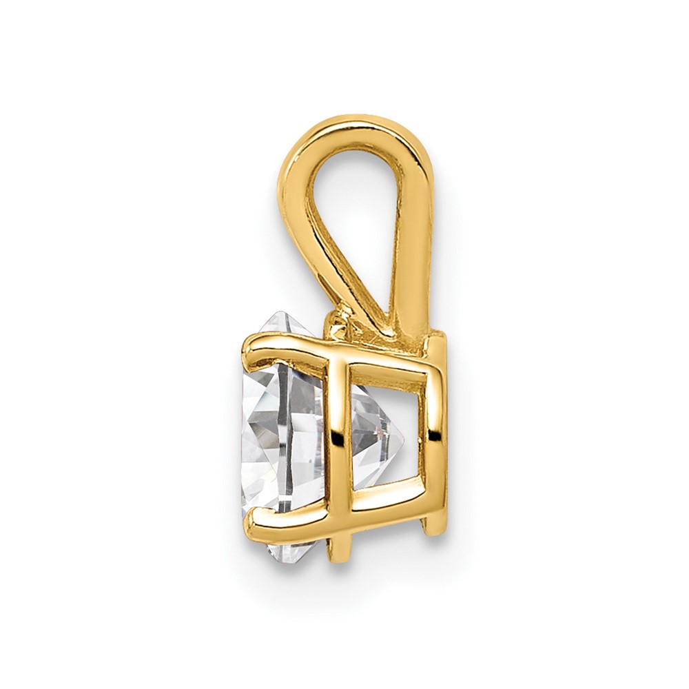 14k 6mm Cubic Zirconia pendant (XP416CZ)