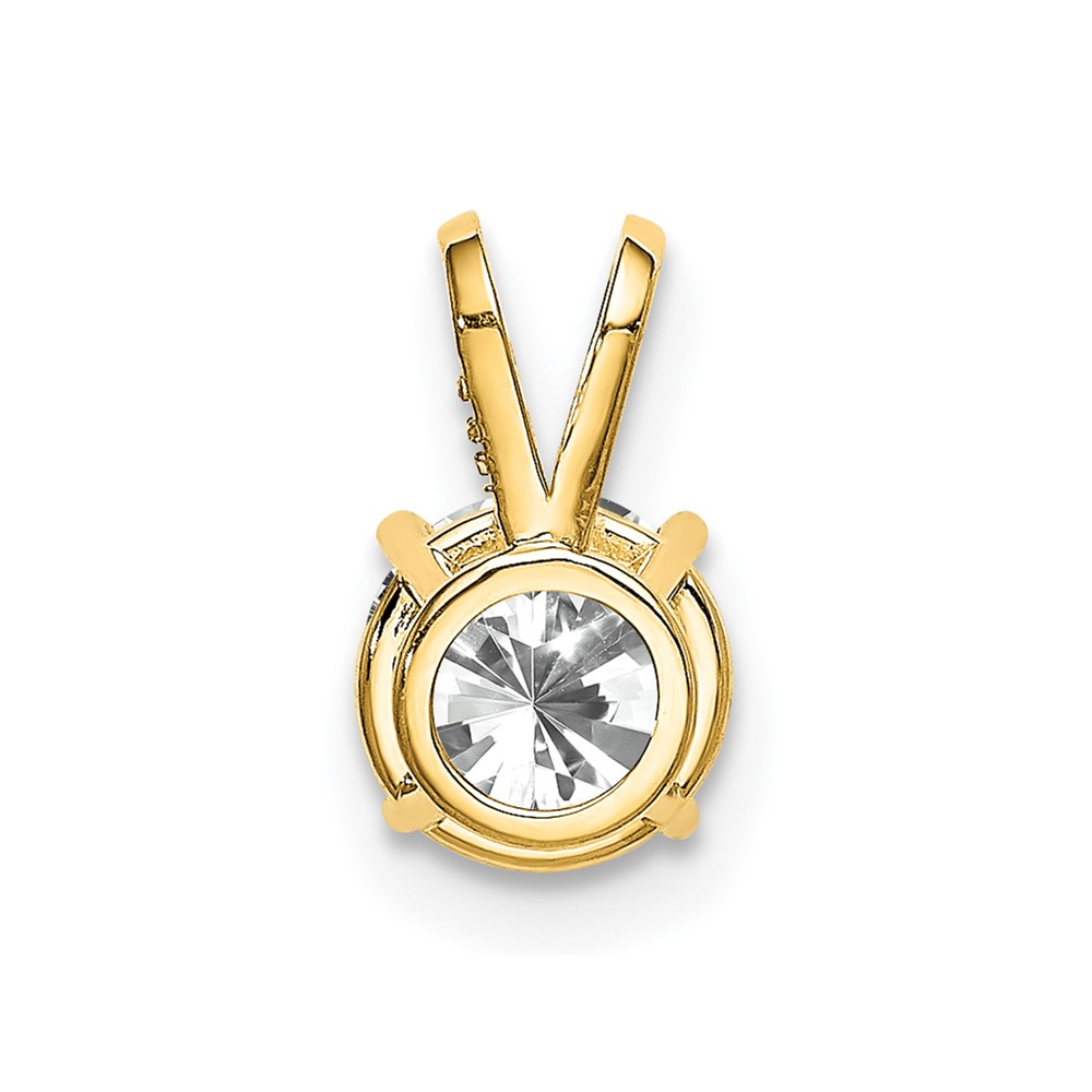 14k 6mm Cubic Zirconia pendant (XP416CZ)