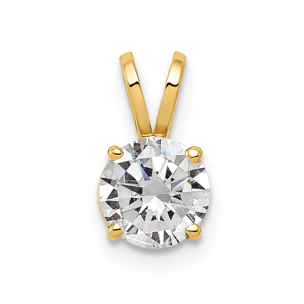 14k 6mm Cubic Zirconia pendant (XP416CZ)