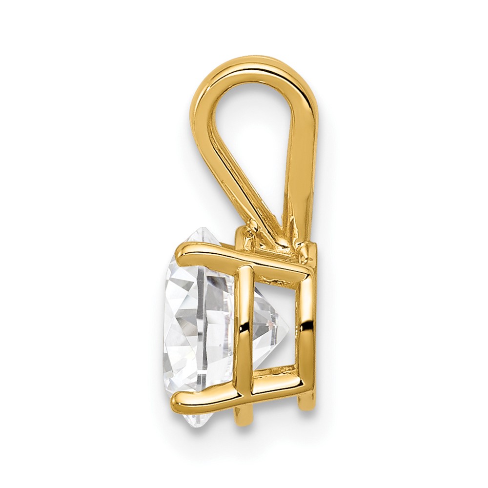 14k 7mm Cubic Zirconia pendant (XP417CZ)
