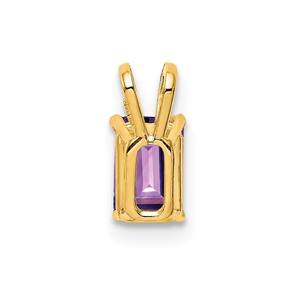 14k Yellow Gold Amethyst Pendant (XP419AM)