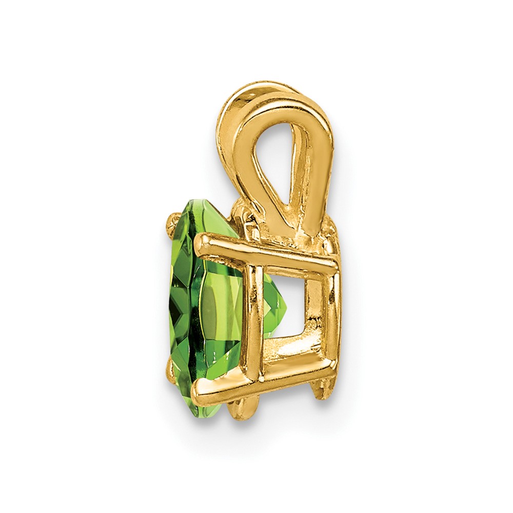 14k 7x5mm Oval Peridot pendant (XP422PE)