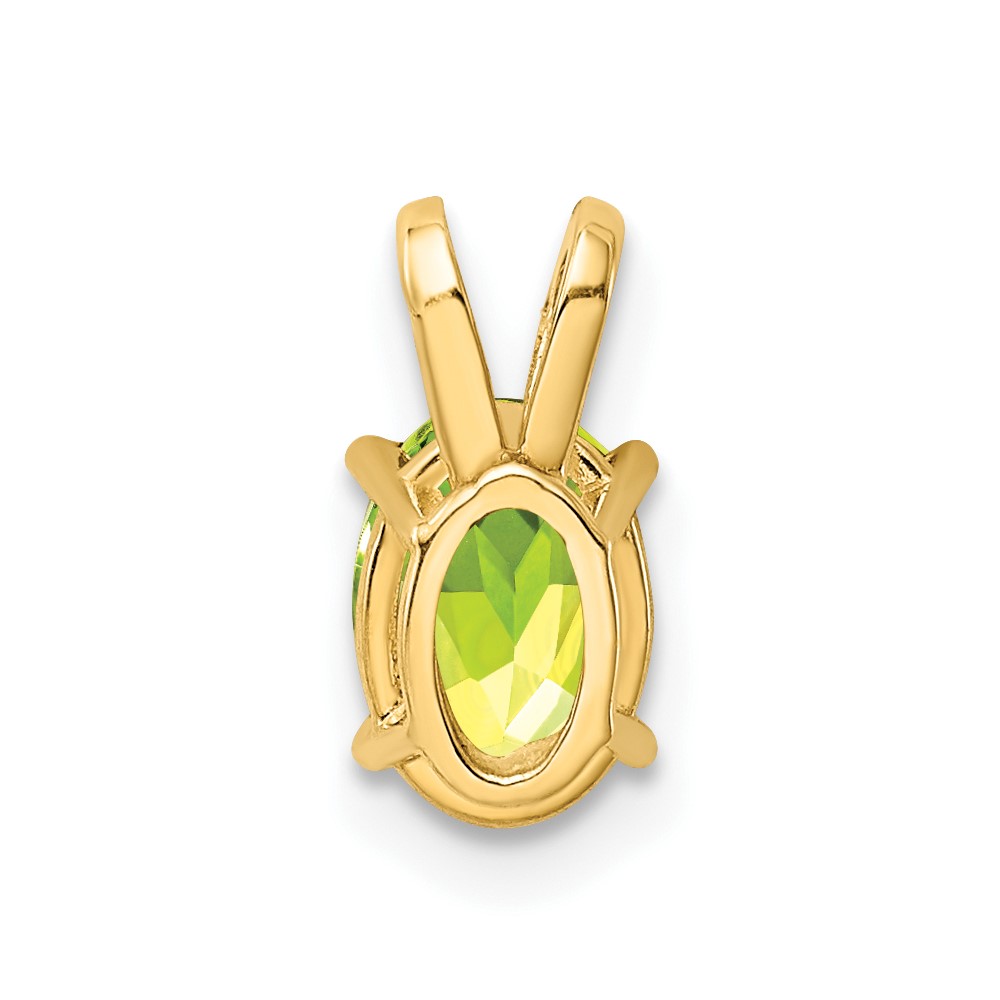 14k 7x5mm Oval Peridot pendant (XP422PE)