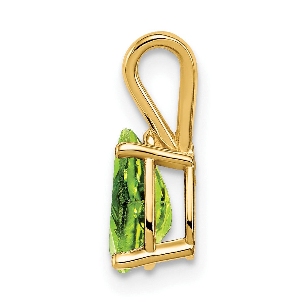 14k 8x5mm Pear Peridot pendant (XP425PE)