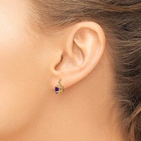 14K 6mm Heart Amethyst Pendant view 3