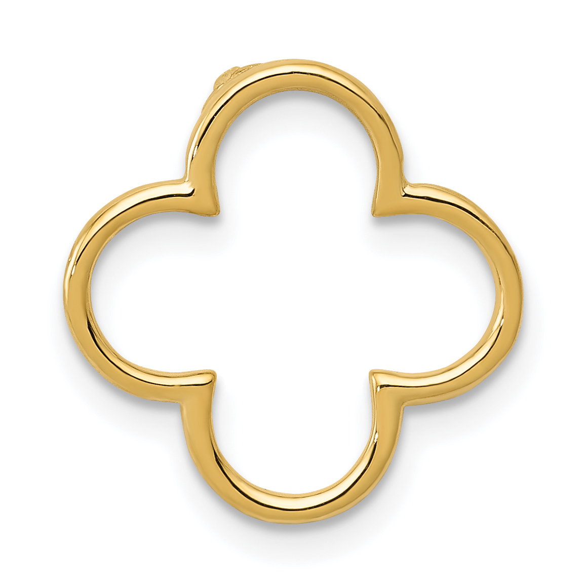 14k Small Quatrefoil Design Chain Slide (XP5052)