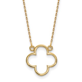 Gold Quatrefoil Necklace