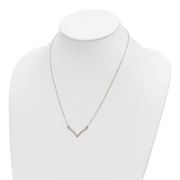 14K Polished 18 Inch V-Necklace view 4
