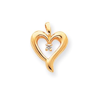 Diamond Heart Pendants