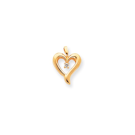 Diamond Heart Pendants