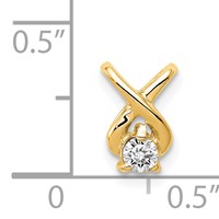14K Yellow Gold Complete 2.9mm VS Diamond Chain Slide view 2