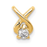 14K Yellow Gold Complete 2.9mm VS Diamond Chain Slide view 1
