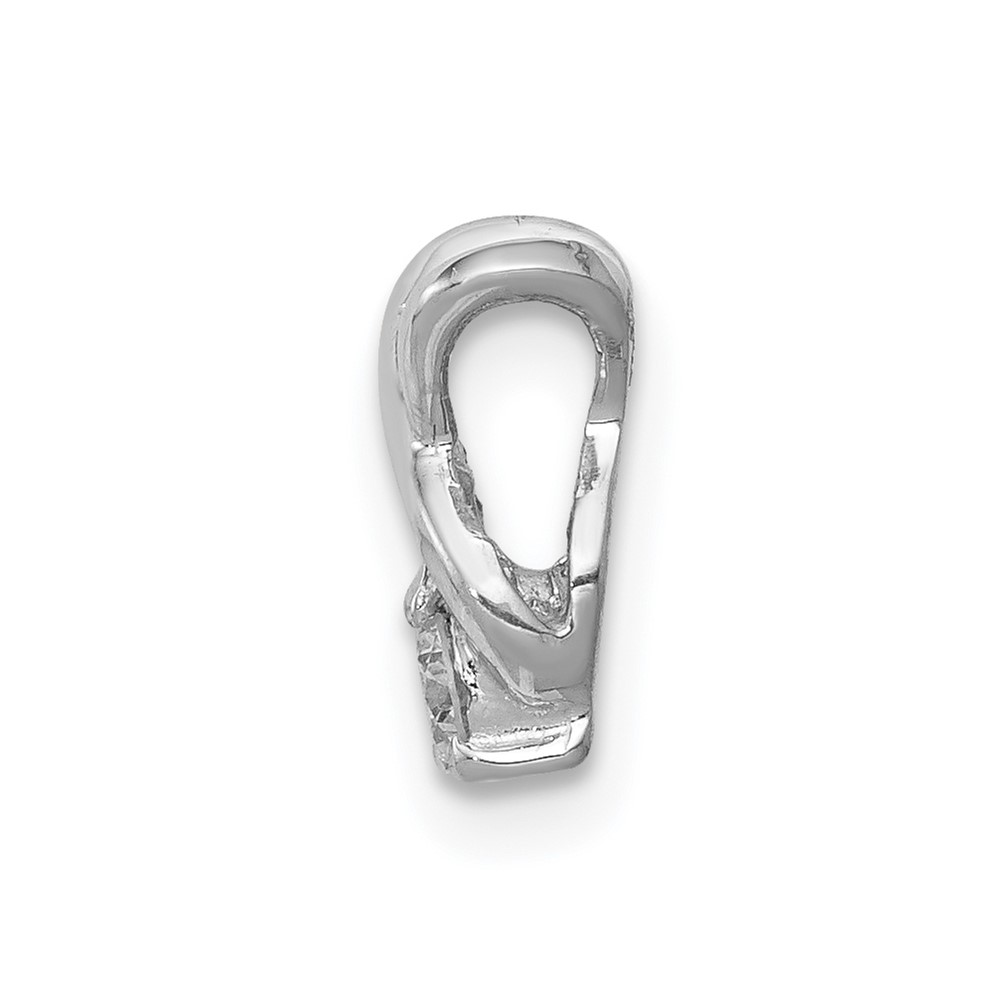 14k White Gold Complete 2.9mm AA Diamond Chain Slide (XP686WAA)